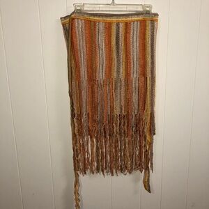 Missoni NWT Wrap Fringe Skirt Cover-Up One Size